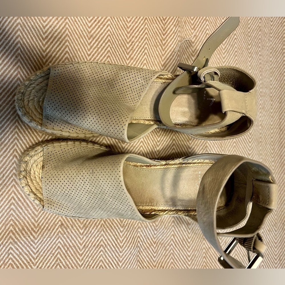 EUC Marc Fisher Women's Adalyn Espadrille Wedge Sandal Size 7 - Picture 3 of 6